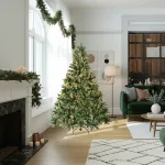 Arbol De Navidad Pino Natural Amber 1.80mts Base Metal