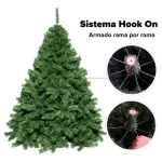 Árbol De Navidad Arbolito Pino Extra Lujo Patagonia 1,80 Mts Color Verde