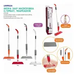 Mopa Plana Microfibra 360 Spray Trapeador De Piso C/rociador