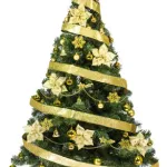 Arbol Navidad Tronador Lujo 1,80mts + Kit 60 Oro Cybermonday