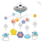 Móvil Giratorio Bebé Con Proyecciones Y Melodías Astronauta Color Blanco Animal