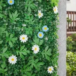 Jardin Vertical Muro Verde Césped Pared Con Flores 65x40cm