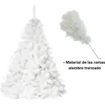 Arbol Navidad Extra Lujo Patagonia Blanco 1,80mts