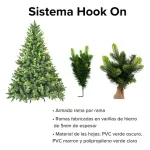 Arbol De Navidad Fabesa Pino Natural Super Real 1.50mts