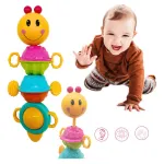 Sonajero Expreso Polar Oruga Movil Musical Luz Sonido Bebé Didáctico Amarillo