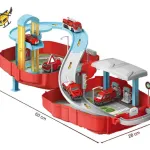 Juguete Mochila Pista De Autos Policía Bombero Construcción