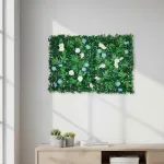 Jardin Vertical Muro Verde Césped Pared Con Flores 65x40cm