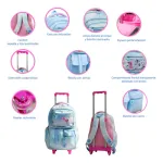 Mochila Carrito Escolar Carro Con Ruedas Infantil Para Niñas