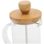 Cafetera De Embolo 600ml Prensa Francesa De Vidrio Y Madera