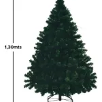 Arbol De Navidad Arbolito Pino Montañes Deluxe 1,30mts Base Metalica Verde