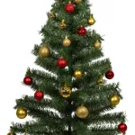 Arbol De Navidad Decorado Arbolito 1.20m Pino Carioca Color Rojo/oro