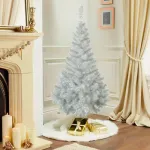 Arbol De Navidad 2mts Arbolito Canadian Spruce Blanco Plata