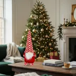 Muñeco De Navidad Gnomo Adorno Navideño Decoración 24cm
