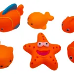 Set Animales De Goma Juguete Baño Muñecos Patito Hule Banera