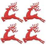 Set X4 Adorno Colgante Reno Navideño Deco Arbolito Navidad
