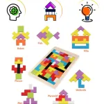 Tetris Rompecabezas De Madera Juego Didáctico 3d Puzzle