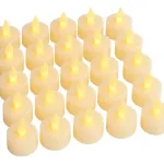 Pack X24 Velita Luz Led Calida Pilas Incluidas Decoracion