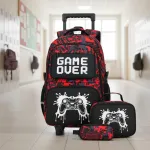 Mochila Con Carrito Infantil Escolar 3 En 1 Canopla Lunchera