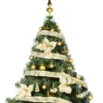 Arbolito Navideño Montañes Deluxe 2,10mts Decoración Oro