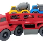 Camión Mosquito Expreso Polar Rojo 30cm Juguete 2 Autitos Construcción