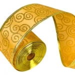 Cintas Navideñas Pack X3 Adornos Glitter 5cm 2,70mts Navidad