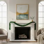 Guirnalda Boa Navidad Muerdago 9 Cm 2 Mts Deco Navideña X30u