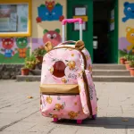 Mochila Escolar Colegio Carrito Capibara + Cartuchera Niñas