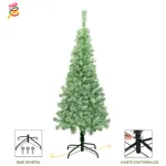 Arbol Navidad Tronador Slim Nevado 1,50mt + Kit Decoracion