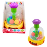 Juguete Didáctico A Presión Con Pelotitas Para Bebé Color Amarillo