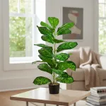 Planta Artificial Con Maceta 80cm Deco Interior Exterior