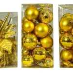 Kit Adornos Navidad Oro 60 Piezas
