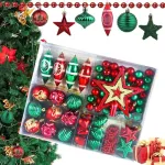 Navidad Adornos X73 Bolas Estrellas Figura Puntal Decoración