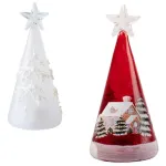 Arbolito De Navidad 15cm Con Luz Decoracion Adorno Navideño