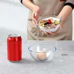 Bowl 700ml Ensaladera Vidrio Liso Transparente X1
