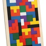 Rompecabezas Tetris Madera Infantil Marca Expreso Polar 27x17.8cm