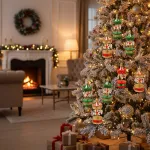 Set Adornos Carrusel Colgante Navideño Decoración Pack X6