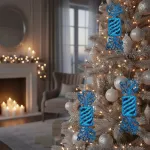 Adorno Navideño Caramelo Colgante X2 Decoración Para Arbol