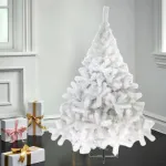 Arbol De Navidad Blanco Montañes Deluxe 1,80mts Pie Metal