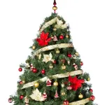 Arbolito Navidad Extra Lujo Patagonia 1.80m Adornos Rojo Oro