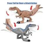 Dinosaurio Velociraptor Juguete Articulado Con Luz Y Sonido