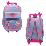 Mochila Carrito 17'' Escolar Carro Con Ruedas Infantil