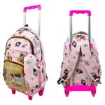 Mochila Carrito Escolar + Cartuchera La Bubu Base Reforzada