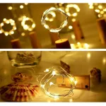 Tira De Luces Alambre Led 3 Mts Corcho Botella Decoracion