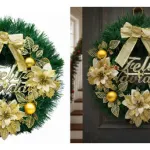 Corona Navidad 40 Cm Adorno Para Puerta Decoracion Navideña