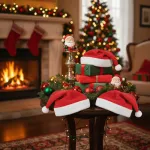 Gorro Navidad Adorno Papa Noel Gorrito Color Rojo Premium