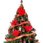Árbol  Navidad Montañes Luxe 1.80mts-decorado Rojo Cyber