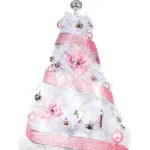 Arbol Navidad Blanco Tronador De Lujo 1.80mts + Kit Rosa