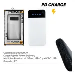Cargador Portatil Carga Rapida Usb 20000mah Power Bank