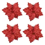 Flor 25cm Rojo Arbol De Navidad Adornos Decoracion X4u
