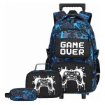 Mochila Con Carrito Infantil Escolar 3 En 1 Canopla Lunchera